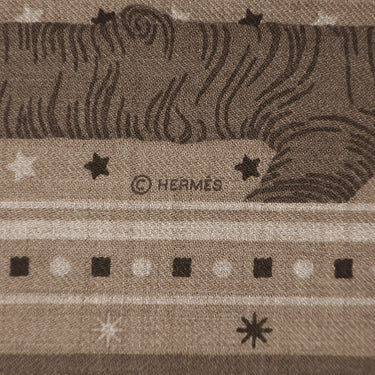 エルメス HERMES カレ65 CARRE バンダナ タバ×マロンクレール×マロンフォンセ カシミヤ シルク スカーフ 新品 未使用 【AWOOOOO!/アオーーーーン！】