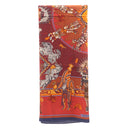 エルメス HERMES カレ140 カレジェアン レッド×オレンジ×ネイビー カシミヤ シルク スカーフ 【KACHINAS/カチナ】