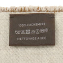 エルメス HERMES カザック シェヴロン ブラウン×アイボリー カシミヤ マフラー 茶 白 バイカラー