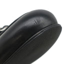 シャネル CHANEL ココマーク チェーン ローファー G34827 ブラック レザー ＃36 1/2 ローファー シルバー金具 黒