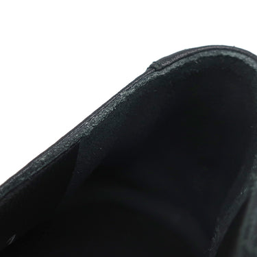 シャネル CHANEL ココマーク チェーン ローファー G34827 ブラック レザー ＃36 1/2 ローファー シルバー金具 黒