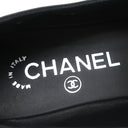シャネル CHANEL ココマーク チェーン ローファー G34827 ブラック レザー ＃36 1/2 ローファー シルバー金具 黒