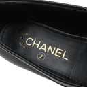 シャネル CHANEL ココマーク チェーン ローファー G35067 ブラック レザー ＃36 ローファー ゴールド金具 黒