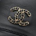 シャネル CHANEL ココマーク チェーン ローファー G35067 ブラック レザー ＃36 ローファー ゴールド金具 黒