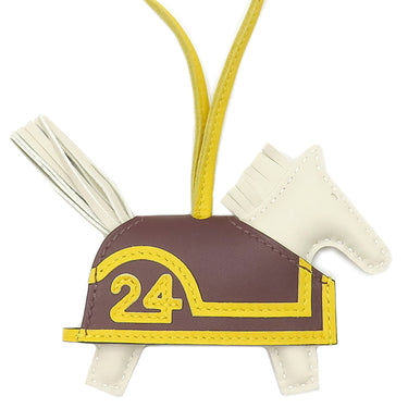 エルメス HERMES ロデオ ロベオ24 PM クレ×テール×ジョーヌドナポリ アニョーミロ スイフト バッグチャーム 新品 未使用 2025年製