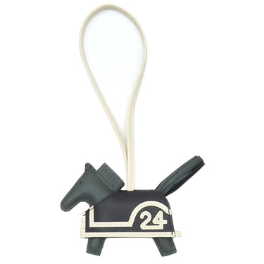エルメス HERMES ロデオ ロベオ24 PM ヴェールマングローブ×ブラック×クレ アニョーミロ スイフト バッグチャーム 未使用 2025年製