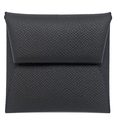 エルメス HERMES バスティア ブラック ヴォーエプソン コインケース シルバー金具 黒
