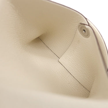 エルメス HERMES バスティア ナタ シェーブル コインケース シルバー金具 アイボリー 2026年製