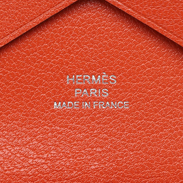 エルメス HERMES カルヴィ デュオ カプシーヌ レザー シェーブルシャムキラ カードケース シルバー金具 新品 未使用 フラグメントケース 2025年製