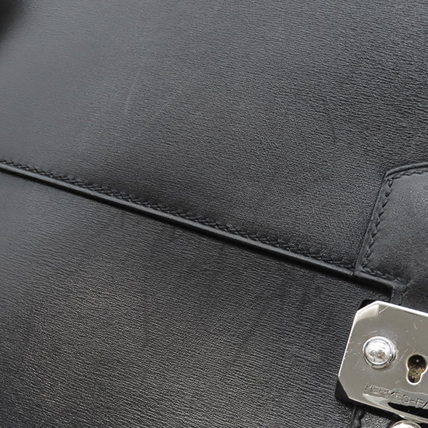 エルメス HERMES サックアデペッシュ 41 ブラック ボックスカーフ