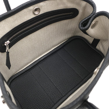 エルメス HERMES ネオ ガーデン23 ブラック ネゴンダ ハンドバッグ シルバー金具 新品 未使用 ガーデンパーティー ミニ 2025年製