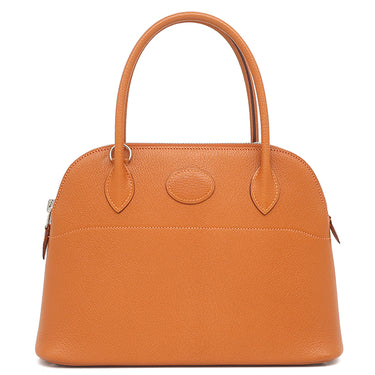 エルメス HERMES ボリード 27 オレンジ シェーブル シェブルミゾル 2WAYバッグ シルバー金具 ハンドバッグ ショルダー