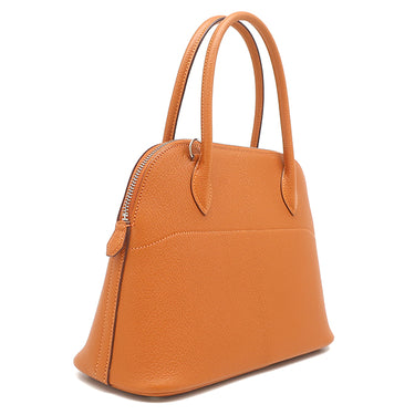 エルメス HERMES ボリード 27 オレンジ シェーブル シェブルミゾル 2WAYバッグ シルバー金具 ハンドバッグ ショルダー