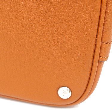 エルメス HERMES ボリード 27 オレンジ シェーブル シェブルミゾル 2WAYバッグ シルバー金具 ハンドバッグ ショルダー