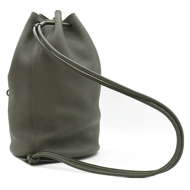 ロエベ LOEWE セーラー バッグ ダークカーキ カーフ ショルダーバッグ マットグリーン金具
