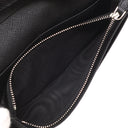 プラダ Prada サフィアーノ トライアングル 2MV836_QHH_F0002 ブラック カーフ 長財布 シルバー金具 三角ロゴ トライアングルロゴ 小銭入れ