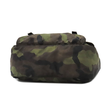 プラダ PRADA 三角ロゴ メッセンジャー バッグ カーキ ナイロン ショルダーバッグ シルバー金具 カモフラ 迷彩柄