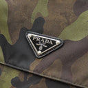 プラダ PRADA 三角ロゴ メッセンジャー バッグ カーキ ナイロン ショルダーバッグ シルバー金具 カモフラ 迷彩柄