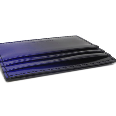 フェラガモ FERRAGAMO グラデーション カードホルダー 661201 0764071 ブラック×ブルー レザー カードケース 新品 未使用 黒 青 名刺入れ