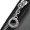 ブルガリ BVLGARI ブルガリブルガリ ラウンドファスナー ブラック レザー コインケース シルバー金具 黒 赤 バイカラー 小銭入れ ラウンドロゴ