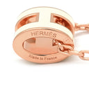 エルメス HERMES ポップアッシュ ミニ ペンダント ホワイト×ローズゴールド GP ラッカー ネックレス ピンクゴールド金具 白 Hモチーフ 新品 未使用