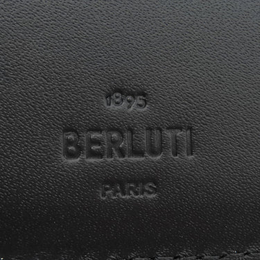 ベルルッティ BERLUTI マコレ スクリットレザー ウォレット 106132529 パープル カーフ 二つ折り財布 紫 カリグラフィー パティーヌ