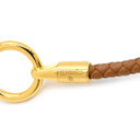 エルメス HERMES グレナン ドゥブルトゥール H071689F ゴールド ヴォースイフト GP ブレスレット ゴールド金具 茶 2連 2重 新品 未使用