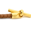 エルメス HERMES グレナン ドゥブルトゥール H071689F ゴールド ヴォースイフト GP ブレスレット ゴールド金具 茶 2連 2重 新品 未使用