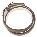 エルメス HERMES ビーアピ ドゥブルトゥール H064647CKCD エトゥープ×ナタ ヴォースイフト メタル T2 ブレスレット シルバー金具 グレージュ 白 リバーシブル 2連 2色