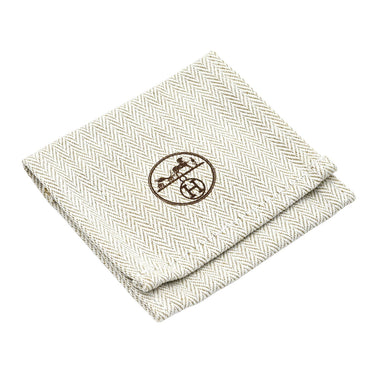 エルメス HERMES ビーアピ ドゥブルトゥール H064647CKCD エトゥープ×ナタ ヴォースイフト メタル T2 ブレスレット シルバー金具 グレージュ 白 リバーシブル 2連 2色