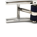 エルメス HERMES ビーアピ ドゥブルトゥール ネイビー×イエロー ヴォースイフト メタル T2 ブレスレット シルバー金具 紺 黄 behapi リバーシブル バイカラー 2連