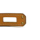 エルメス HERMES ケリードゥブルトゥール エトゥープ×ゴールド ヴォースイフト GP T2 ブレスレット グレージュ 2重 2連 レザーブレス