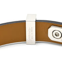 エルメス Hermes アスドゥクール ハート ブラック×シルバー スイフト メタル T2 ブレスレット レザーブレス 黒