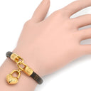 ルイヴィトン LOUIS VUITTON クレイジーインロック M6451 モノグラム モノグラムキャンバス GP 17 ブレスレット ゴールド金具 ハート LVサークル PVC 茶