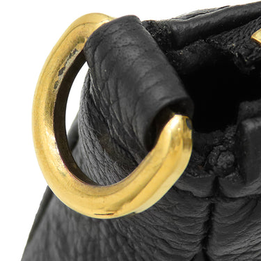 ルイヴィトン LOUIS VUITTON ミュルティ ポシェット アクセソワール M80399 ノワール モノグラムアンプラント ショルダーバッグ ゴールド金具