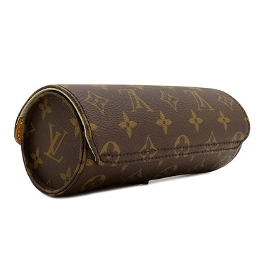 ルイヴィトン LOUIS VUITTON エテュイ 3 モントル M47530 モノグラム モノグラムキャンバス ポーチ ゴールド金具 ウォッチケース 腕時計ケース 茶