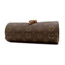 ルイヴィトン LOUIS VUITTON エテュイ 3 モントル M47530 モノグラム モノグラムキャンバス ポーチ ゴールド金具 ウォッチケース 腕時計ケース 茶