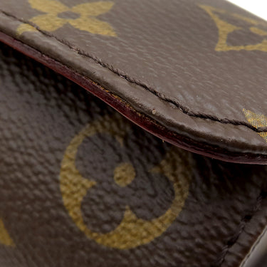 ルイヴィトン LOUIS VUITTON エテュイ 3 モントル M47530 モノグラム モノグラムキャンバス ポーチ ゴールド金具 ウォッチケース 腕時計ケース 茶