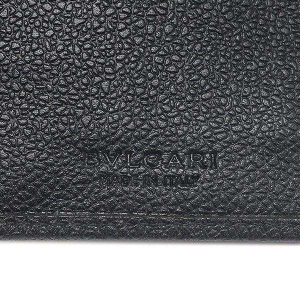 ブルガリ BVLGARI ミレリゲ ブラック PVC レザー 長財布 シルバー金具