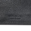 ブルガリ BVLGARI ミレリゲ ブラック PVC レザー 長財布 シルバー金具 黒 二つ折り 札入れ