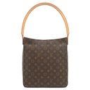 ルイヴィトン LOUIS VUITTON ルーピングGM M51145 モノグラム モノグラムキャンバス ショルダーバッグ ゴールド金具 肩掛け トート