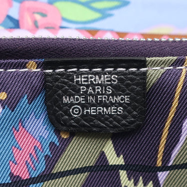 エルメス Hermes アザップロング シルクイン ブラック ヴォーエプソン 長財布 シルバー金具 新品 未使用 2025年製 黒