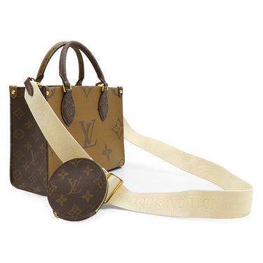 ルイヴィトン LOUIS VUITTON オンザゴー PM M46373 モノグラムリバース モノグラムキャンバス モノグラムリバースキャンバス 2WAYバッグ ゴールド金具 ショルダー ハンドバッグ