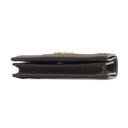 グッチ GUCCI オフィディア GG カードケース 523155 ベージュ×エボニー GGスプリームキャンバス レザー 二つ折り財布 ゴールド金具 ウェブ ストライプ