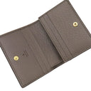グッチ GUCCI オフィディア GG カードケース 523155 ベージュ×エボニー GGスプリームキャンバス レザー 二つ折り財布 ゴールド金具 ウェブ ストライプ