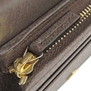 グッチ GUCCI オフィディア GG カードケース 523155 ベージュ×エボニー GGスプリームキャンバス レザー 二つ折り財布 ゴールド金具 ウェブ ストライプ
