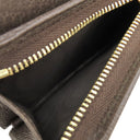 グッチ GUCCI オフィディア GG カードケース 523155 ベージュ×エボニー GGスプリームキャンバス レザー 二つ折り財布 ゴールド金具 ウェブ ストライプ