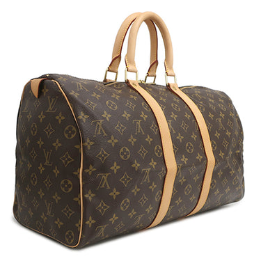 ルイヴィトン LOUIS VUITTON キーポル 45 M41428 モノグラム モノグラムキャンバス ボストンバッグ ゴールド金具 茶