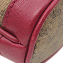 グッチ GUCCI ドラえもんコラボ ミニバケット 647801 ブラウン×レッド GGスプリームキャンバス ショルダーバッグ ゴールド金具 茶 赤