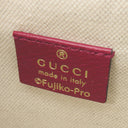 グッチ GUCCI ドラえもんコラボ ミニバケット 647801 ブラウン×レッド GGスプリームキャンバス ショルダーバッグ ゴールド金具 茶 赤